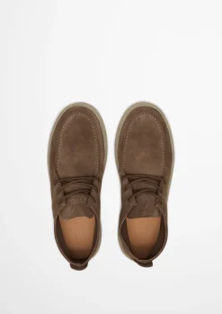 Ankle-Boot Model Zen aus geöltem Veloursleder
