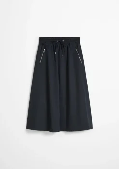 Ausgestellter Rock aus Organic-Cotton-Mix-Stretch