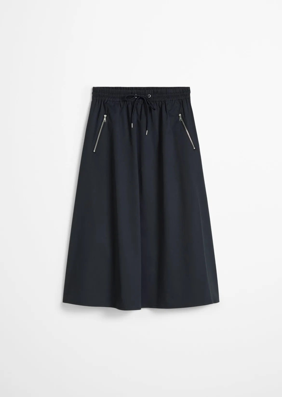 Ausgestellter Rock aus Organic-Cotton-Mix-Stretch