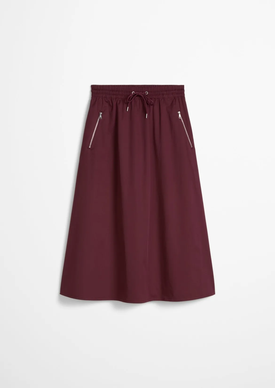 Ausgestellter Rock aus Organic-Cotton-Mix-Stretch
