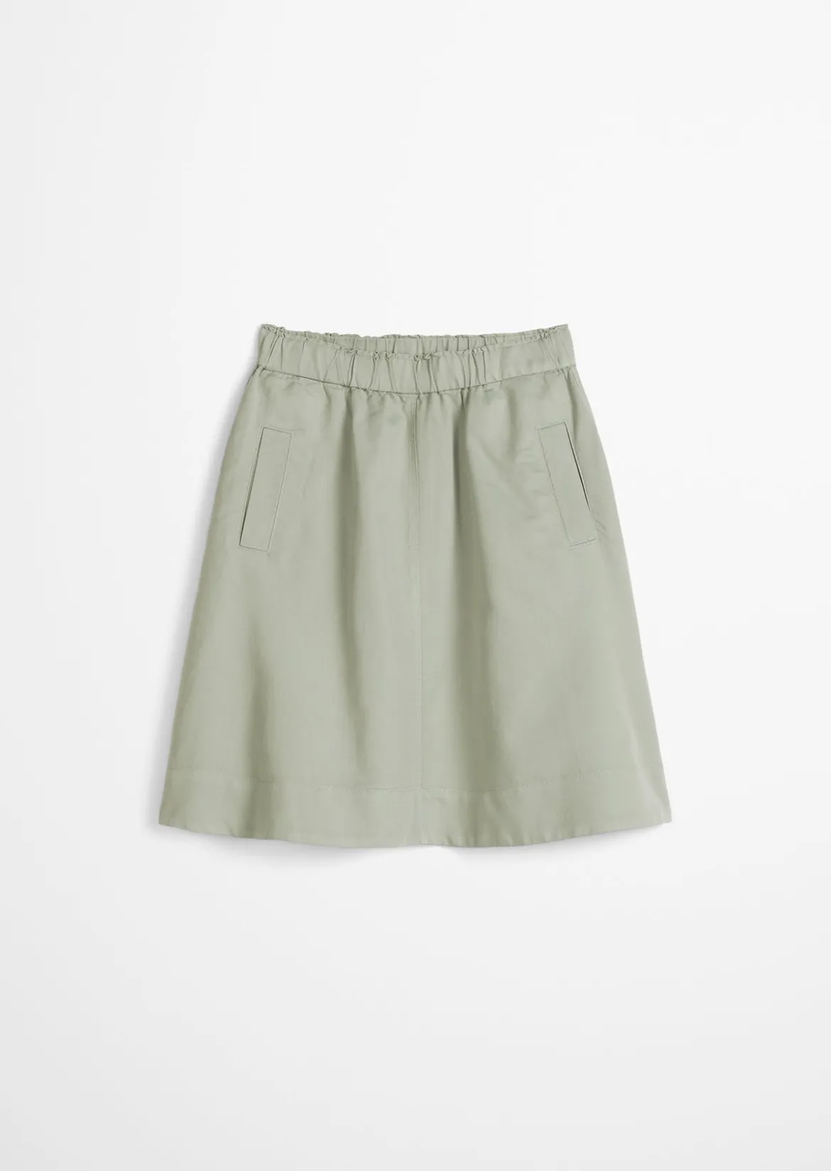 Ausgestellter Rock aus Organic Cotton-Lyocell-Leinen-Mix