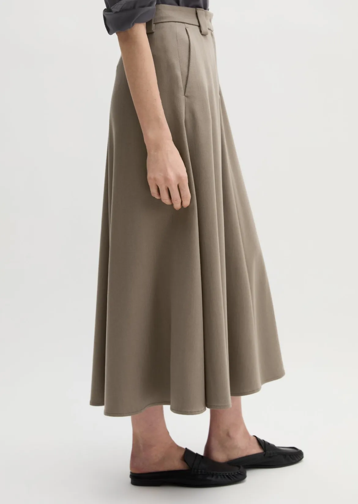 Ausgestellter Rock aus Premium TENCEL™ Lyocell