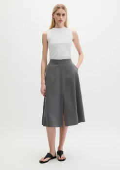 Ausgestellter Rock aus TENCEL™ Lyocell