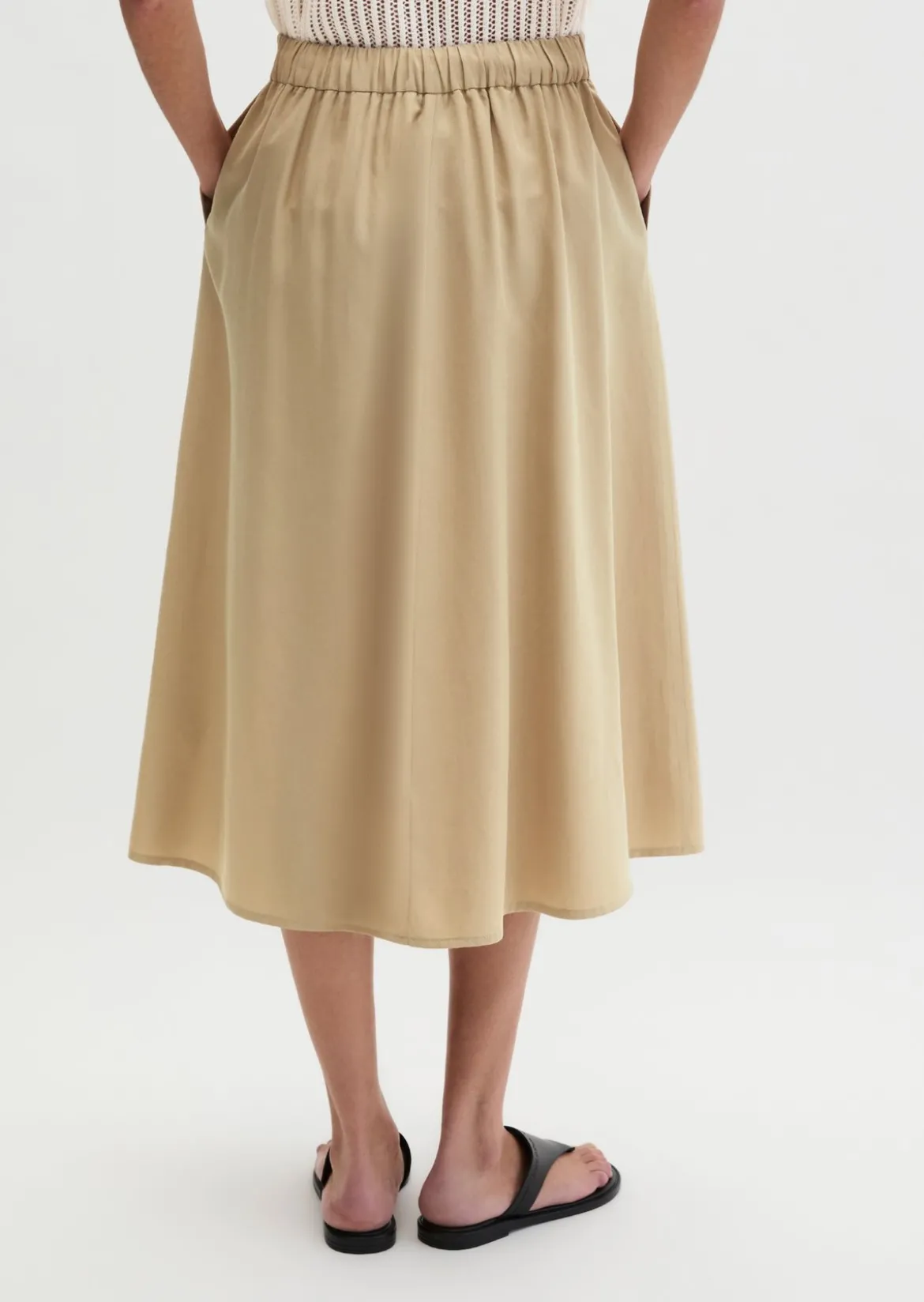 Ausgestellter Rock aus TENCEL™ Lyocell