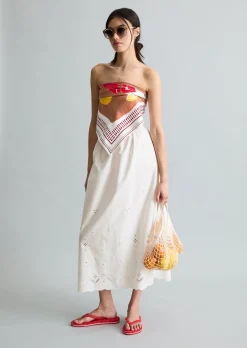 Ausgestellter Spitzenrock mit Broderie Anglaise