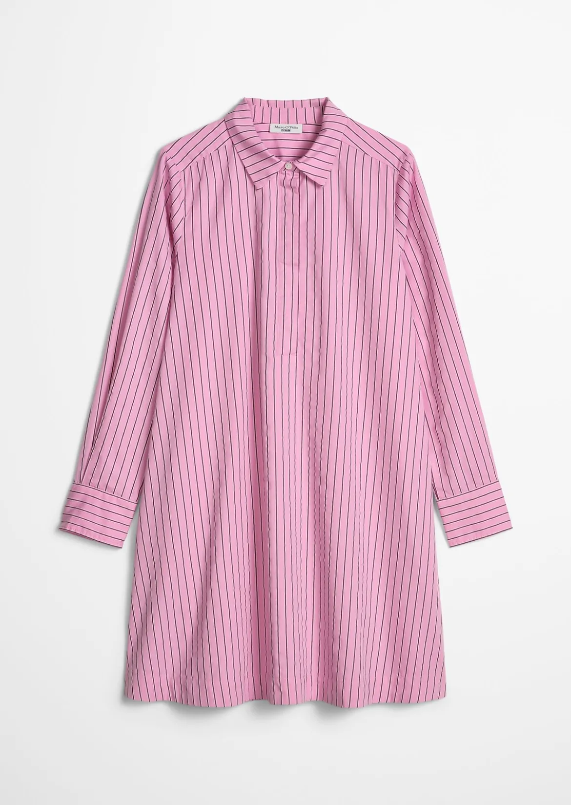 Ausgestelltes Streifenkleid aus Organic Cotton-Lyocell-Mix