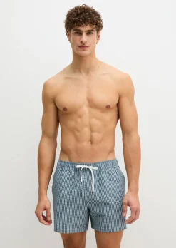 Badesshorts mit angenehmer Seersucker-Struktur