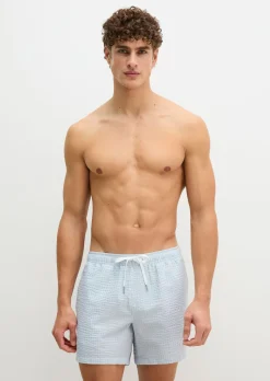 Badesshorts mit angenehmer Seersucker-Struktur