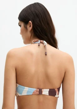 Bandeau-Bikini-Top aus recyceltem Material