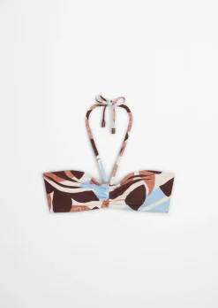 Bandeau-Bikini-Top aus recyceltem Material