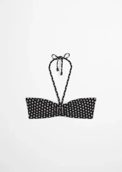 Bandeau-Bikini-Top aus recyceltem Material