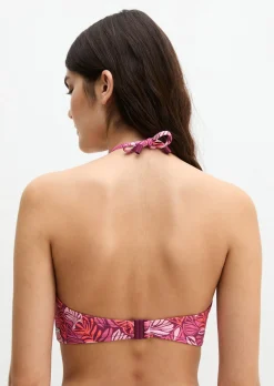 Bandeau-Bikini-Top aus recyceltem Material