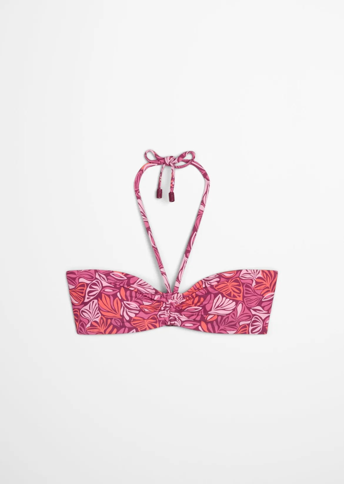 Bandeau-Bikini-Top aus recyceltem Material