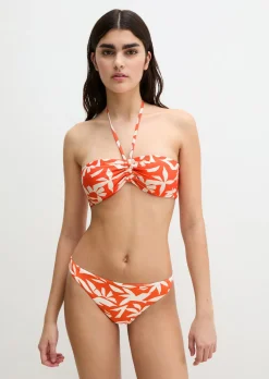 Bandeau-Bikini-Top aus recyceltem Material