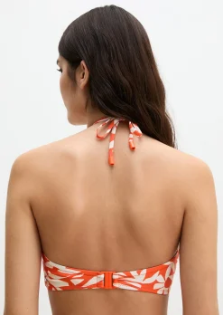 Bandeau-Bikini-Top aus recyceltem Material