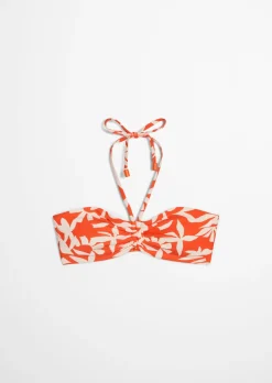 Bandeau-Bikini-Top aus recyceltem Material