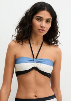 Bandeau-Bikini-Top aus recyceltem Material