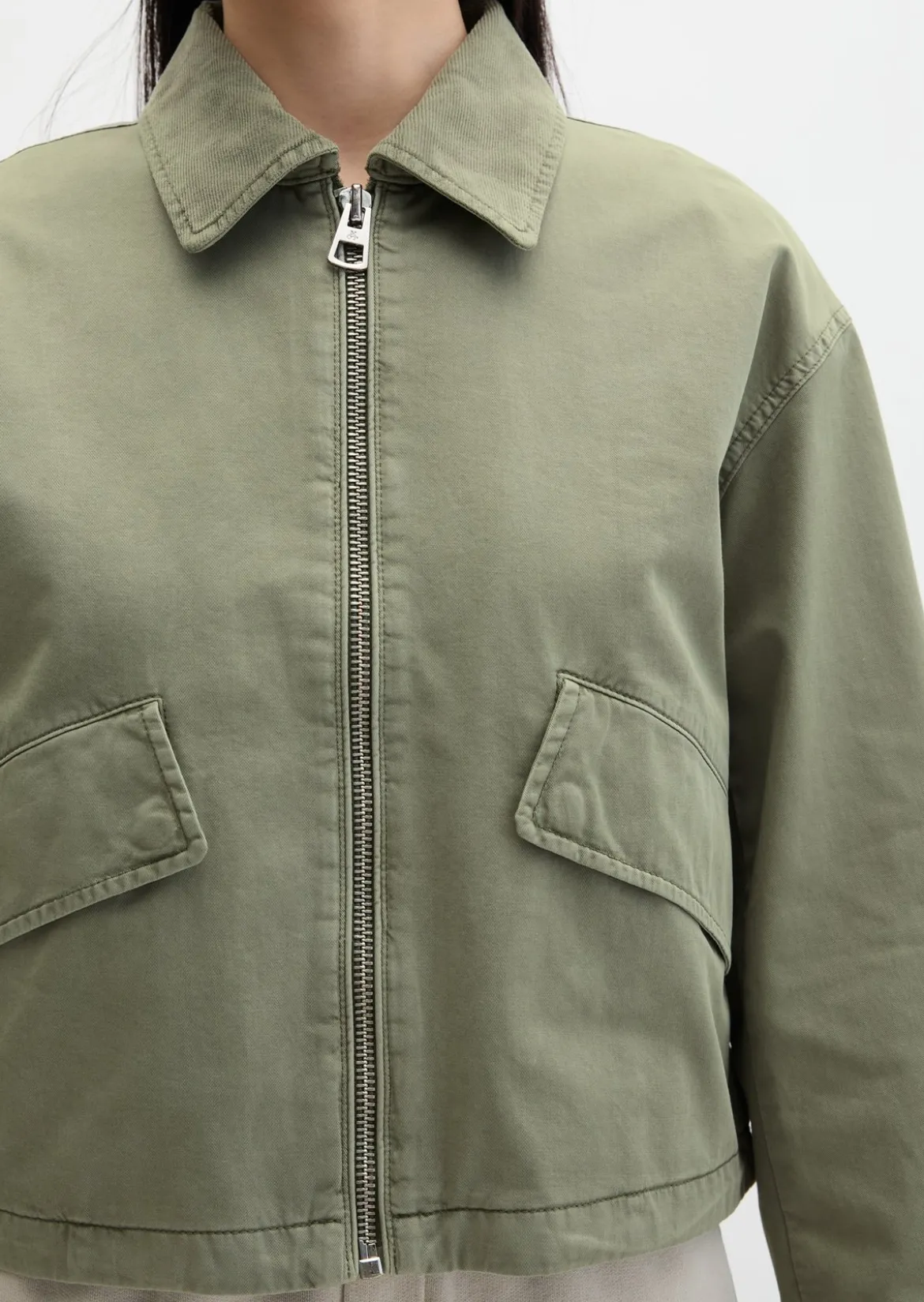 Barnjacket regular garment-dyed aus Organic Cotton-Twill