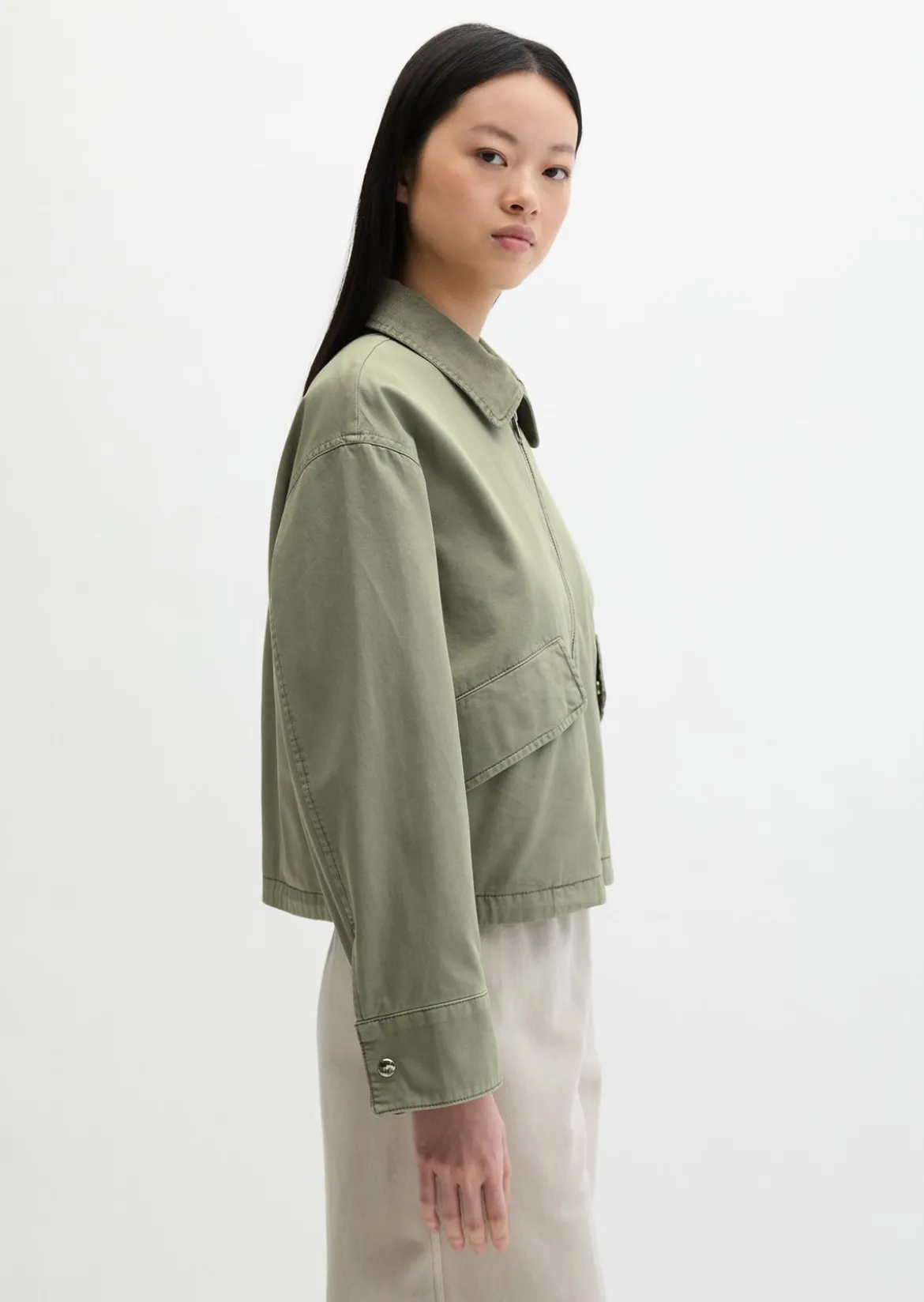 Barnjacket regular garment-dyed aus Organic Cotton-Twill