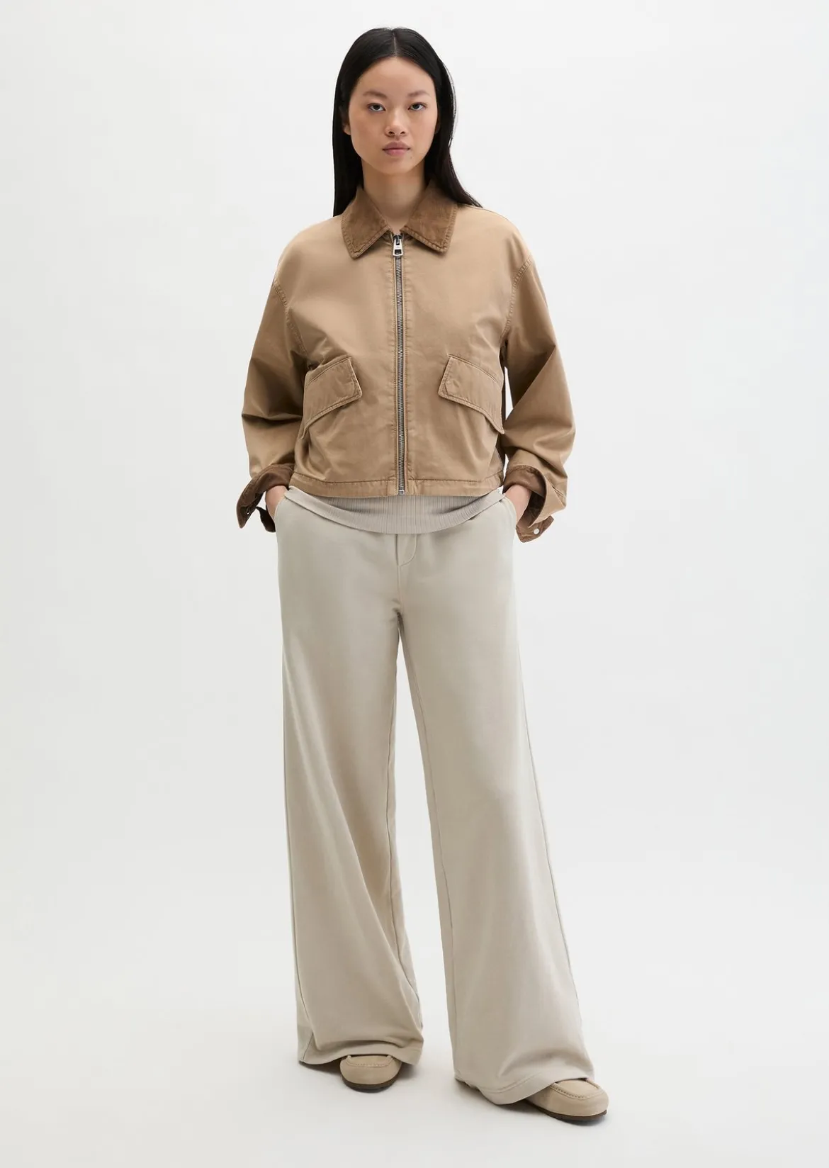 Barnjacket regular garment-dyed aus Organic Cotton-Twill