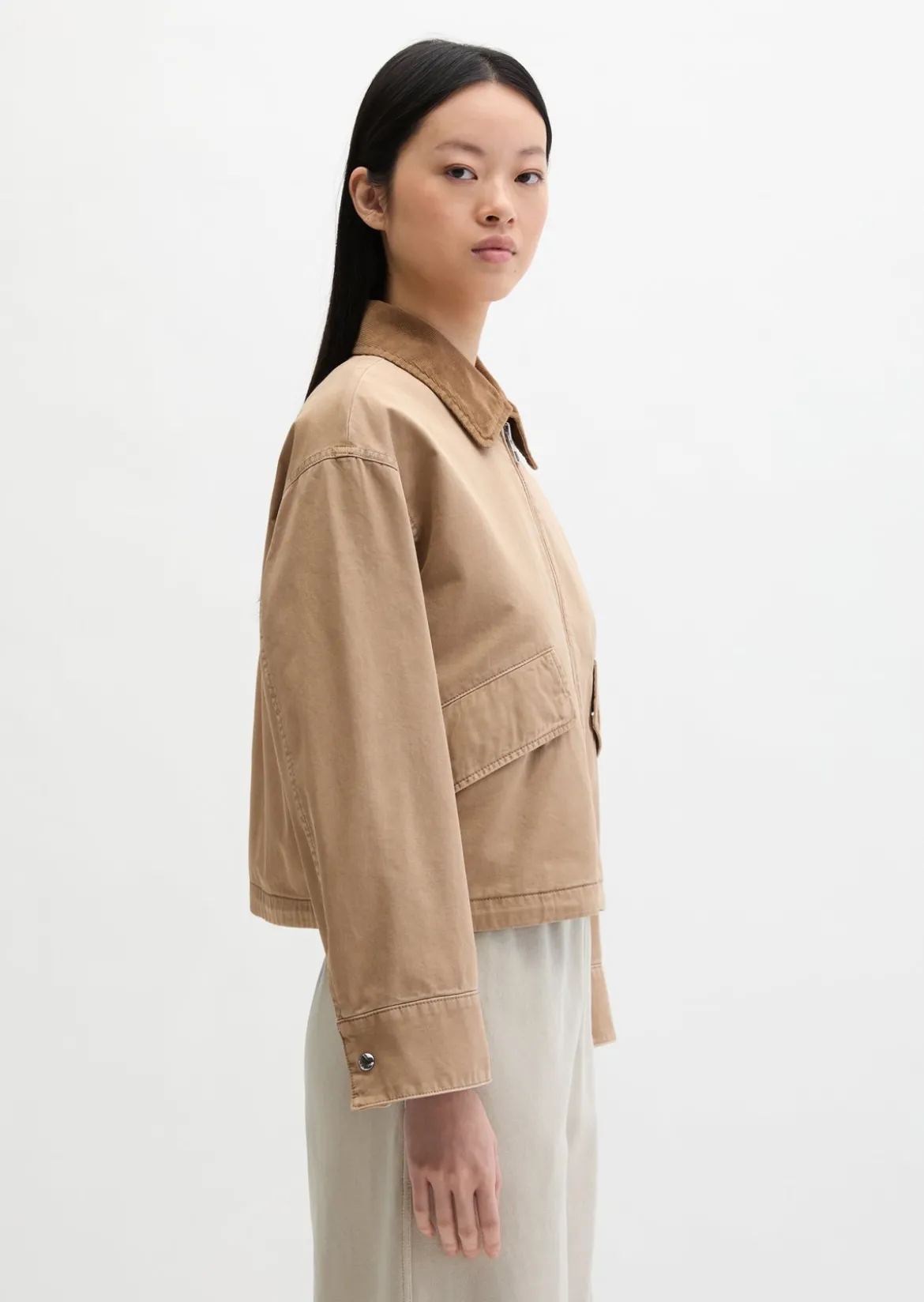 Barnjacket regular garment-dyed aus Organic Cotton-Twill