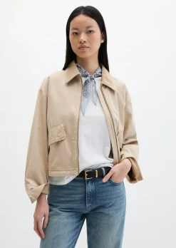Barnjacket regular garment-dyed aus Organic Cotton-Twill