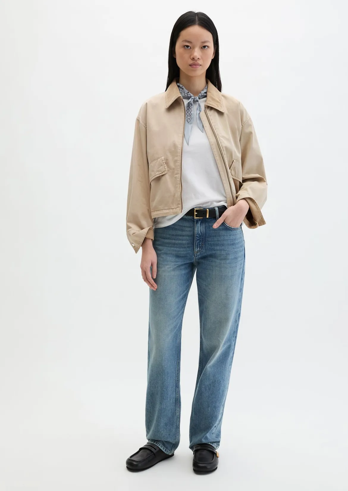 Barnjacket regular garment-dyed aus Organic Cotton-Twill