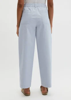 Barrel Pants aus Brushed Cotton Twill
