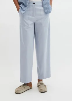 Barrel Pants aus Brushed Cotton Twill