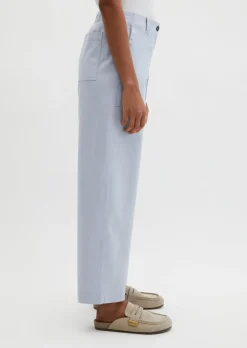 Barrel Pants aus Brushed Cotton Twill
