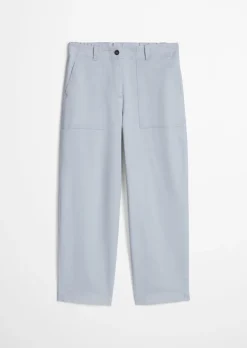 Barrel Pants aus Brushed Cotton Twill