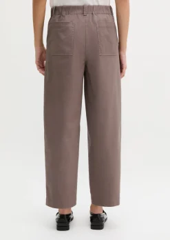 Barrel Pants aus Brushed Cotton Twill