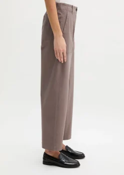 Barrel Pants aus Brushed Cotton Twill