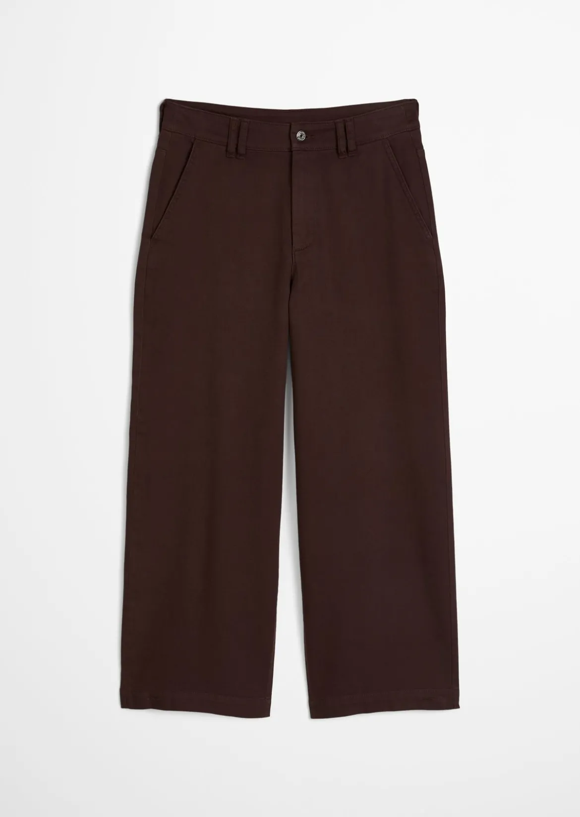 Barrel Pants cropped aus Organic-Cotton-Lyocell-Stretch
