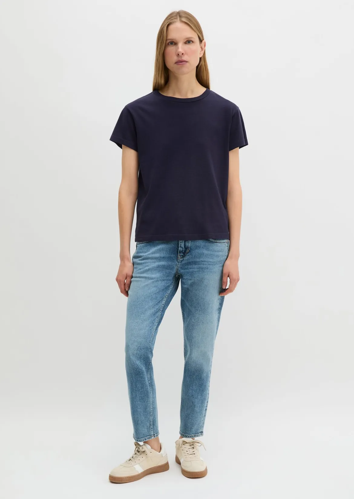 Basic-T-Shirt loose aus Organic Cotton