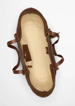 Bast-Shopper large mit edlen Echtleder-Details
