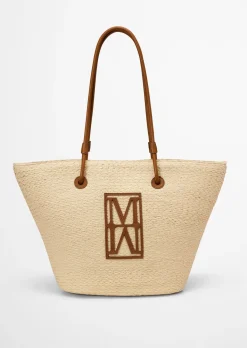 Bast-Shopper large mit edlen Echtleder-Details