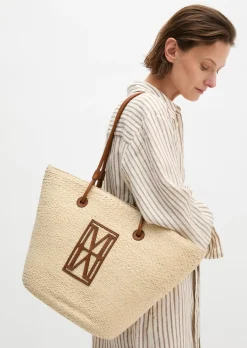 Bast-Shopper large mit edlen Echtleder-Details