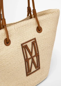Bast-Shopper large mit edlen Echtleder-Details