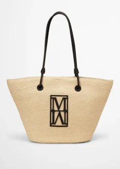 Bast-Shopper large mit edlen Echtleder-Details