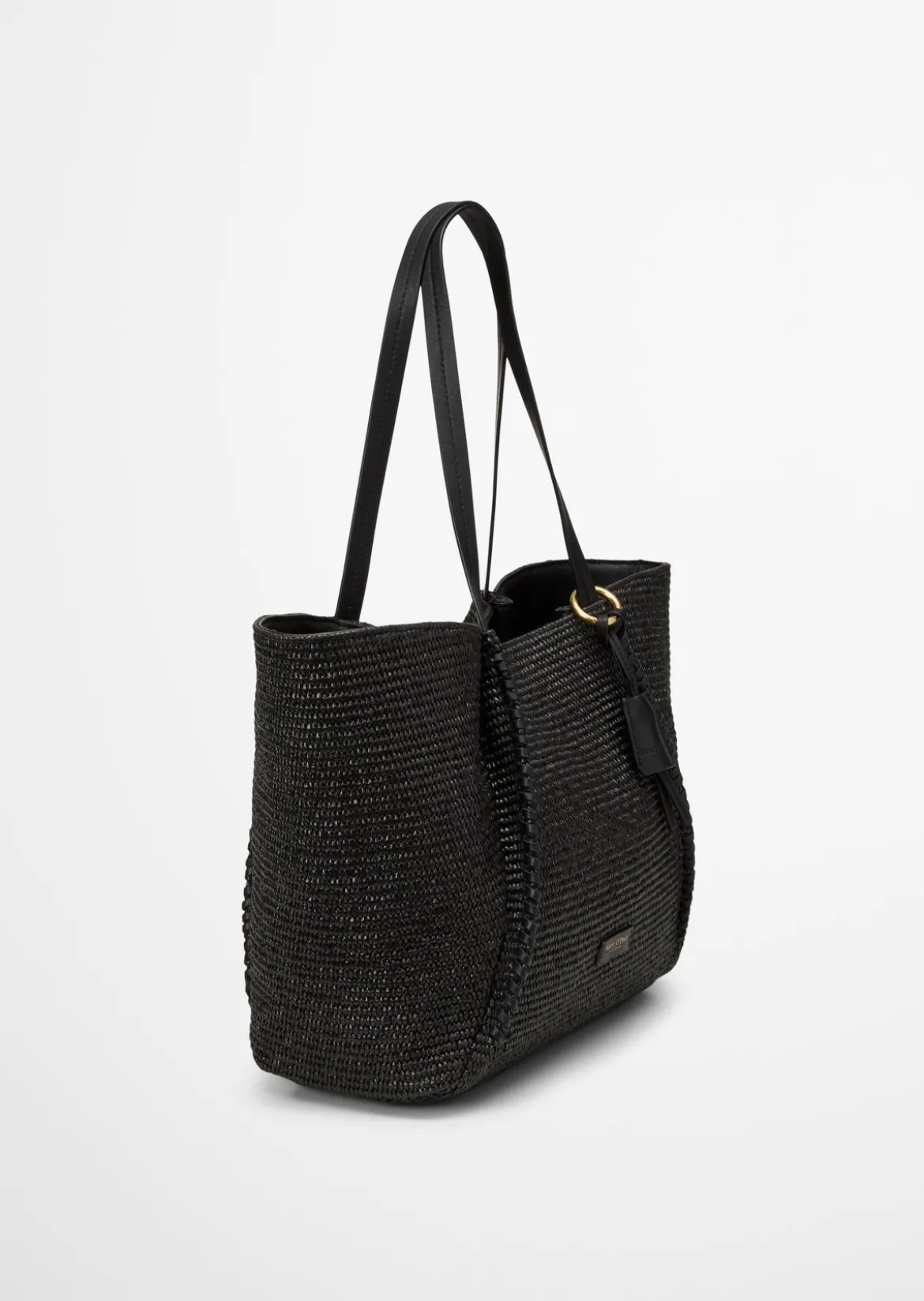 Bast-Shopper large mit edlen Echtleder-Details