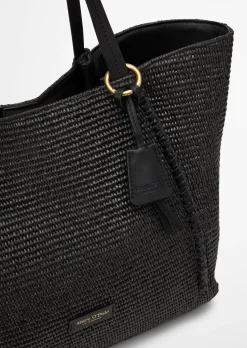 Bast-Shopper large mit edlen Echtleder-Details