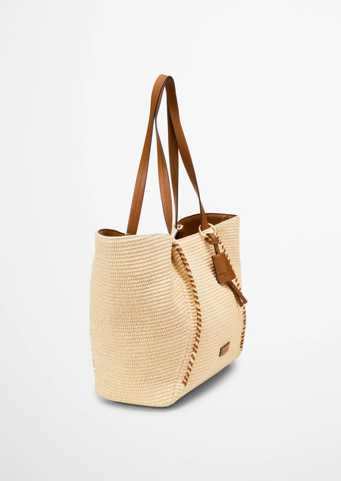 Bast-Shopper large mit edlen Echtleder-Details