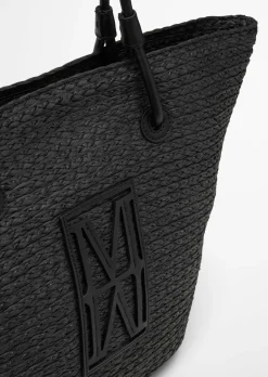 Bast-Shopper large mit edlen Echtleder-Details