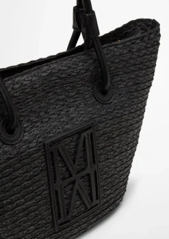 Bast-Shopper small mit edlen Echtleder-Details