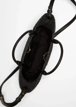 Bast-Shopper small mit edlen Echtleder-Details