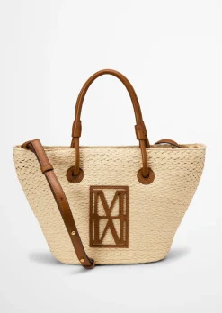 Bast-Shopper small mit edlen Echtleder-Details
