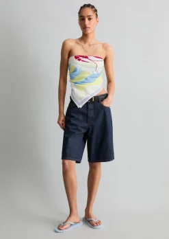 Bermuda Model Jonnda relaxed aus Rigid Denim ohne Elasthan