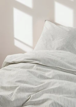 Bettwäsche-Set Model Classic Fine Stripe aus reiner Bio-Baumwolle