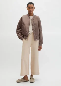 Blouson im Aviator-Stil regular aus recyceltem Shiny-Polyester-Twill